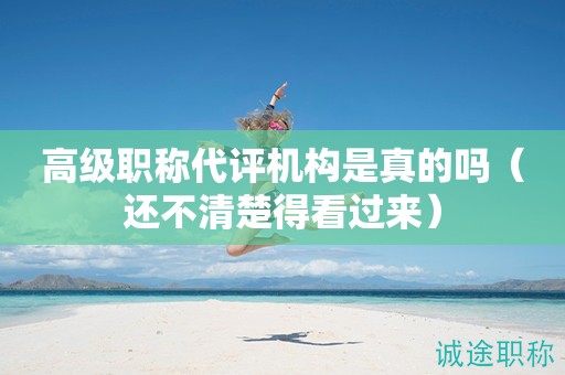高級(jí)職稱(chēng)代評(píng)機(jī)構(gòu)是真的嗎（還不清楚得看過(guò)來(lái)）