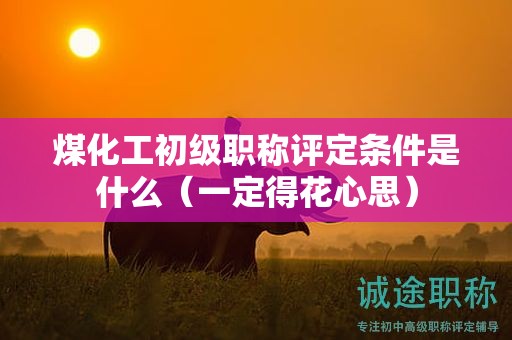 煤化工初級職稱評定條件是什么（一定得花心思）