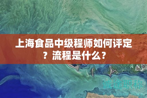 上海食品中級程師如何評定呢？流程是什么？
