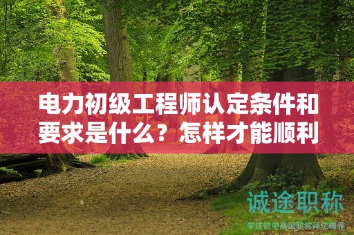 電力初級工程師認(rèn)定條件和要求是什么？怎樣才能順利參評？