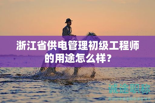 浙江省供電管理初級工程師的用途怎么樣？
