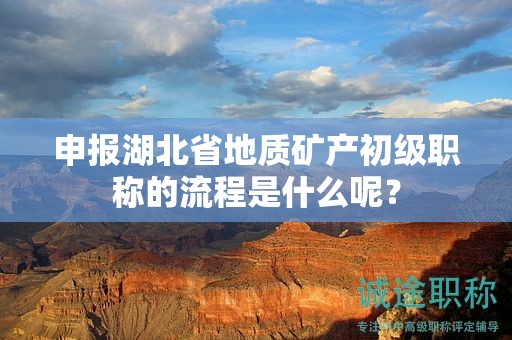 申報湖北省地質(zhì)礦產(chǎn)初級職稱的流程是什么呢？