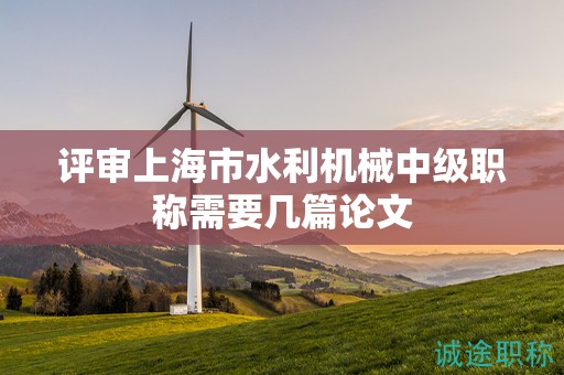 評(píng)審上海市水利機(jī)械中級(jí)職稱需要幾篇論文