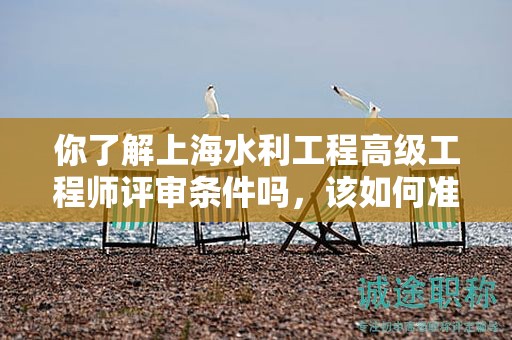 你了解上海水利工程高級工程師評審條件嗎，該如何準(zhǔn)備？