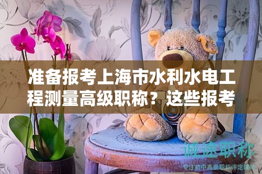 準(zhǔn)備報考上海市水利水電工程測量高級職稱？這些報考條件及要求你必須了解