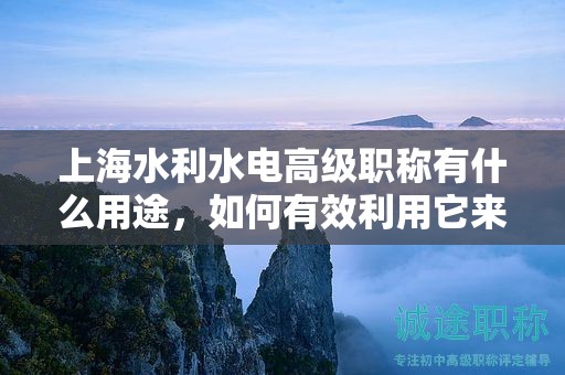 上海水利水電高級(jí)職稱有什么用途，如何有效利用它來(lái)提升你的職業(yè)？