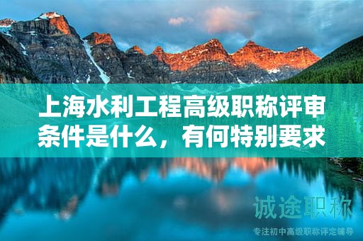 上海水利工程高級(jí)職稱評(píng)審條件是什么，有何特別要求？