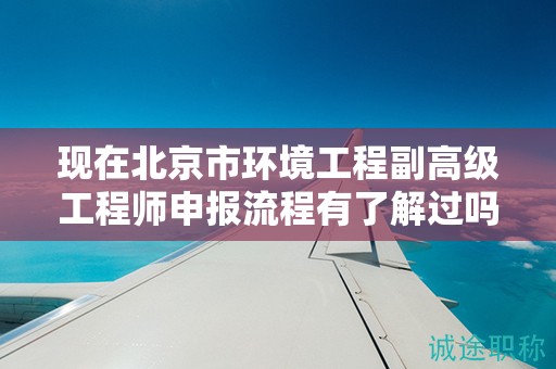 現(xiàn)在北京市環(huán)境工程副高級工程師申報流程有了解過嗎？