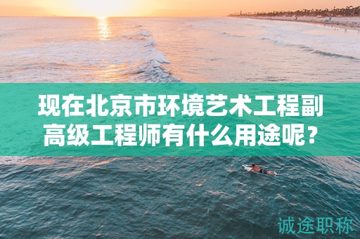現(xiàn)在北京市環(huán)境藝術(shù)工程副高級(jí)工程師有什么用途呢？