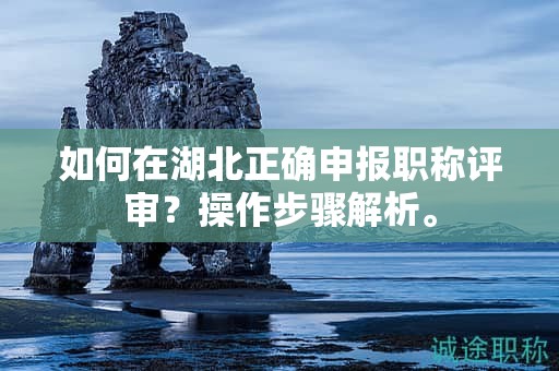 如何在湖北正確申報(bào)職稱評審？操作步驟解析。