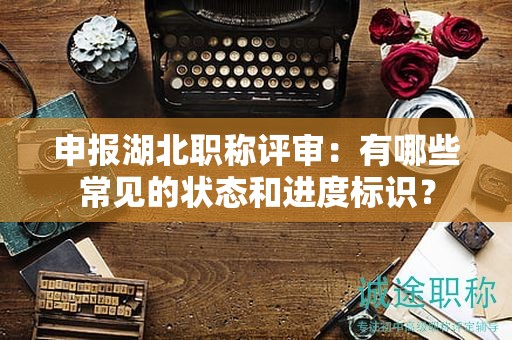 申報湖北職稱評審：有哪些常見的狀態(tài)和進度標識？