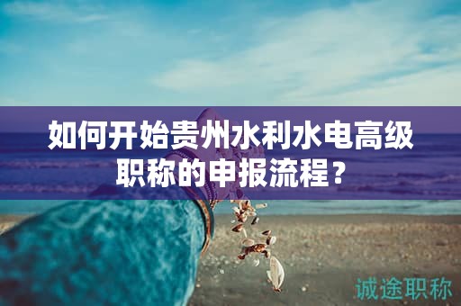 如何開始貴州水利水電高級職稱的申報流程？