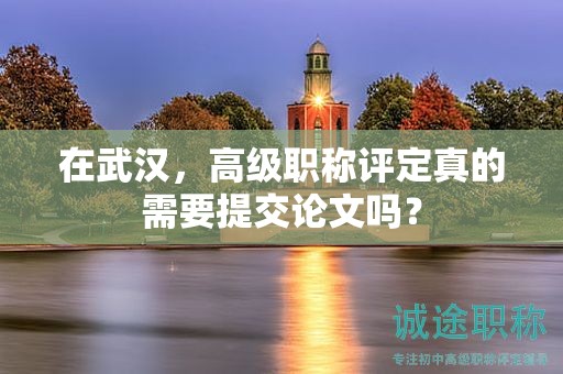 在武漢，高級職稱評定真的需要提交論文嗎？