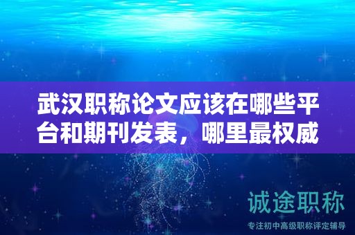 武漢職稱論文應(yīng)該在哪些平臺(tái)和期刊發(fā)表，哪里最權(quán)威？