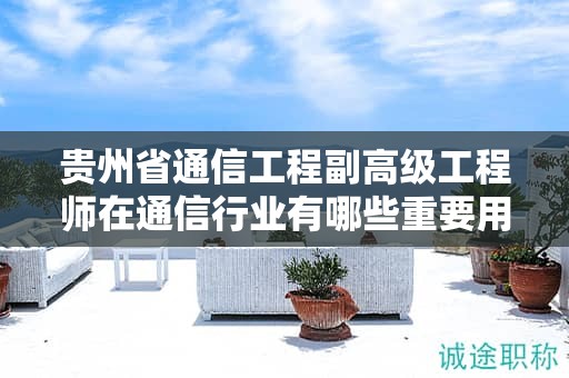 貴州省通信工程副高級(jí)工程師在通信行業(yè)有哪些重要用途？