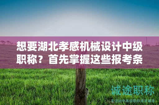 想要湖北孝感機(jī)械設(shè)計(jì)中級(jí)職稱(chēng)？首先掌握這些報(bào)考條件和要求