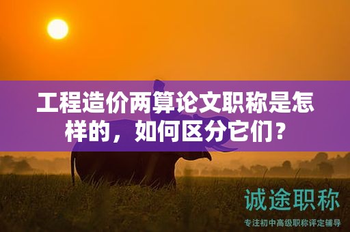 工程造價(jià)兩算論文職稱(chēng)是怎樣的，如何區(qū)分它們？