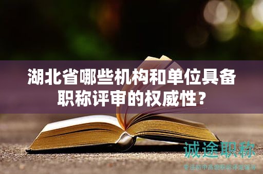 湖北省哪些機構(gòu)和單位具備職稱評審的權(quán)威性？