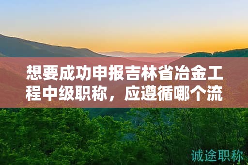 想要成功申報吉林省冶金工程中級職稱，應遵循哪個流程？