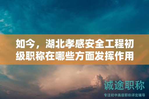如今，湖北孝感安全工程初級(jí)職稱在哪些方面發(fā)揮作用？
