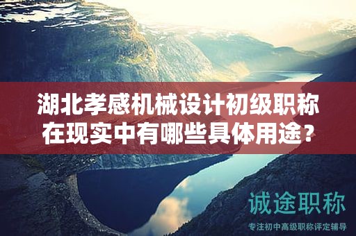 湖北孝感機械設計初級職稱在現實中有哪些具體用途？