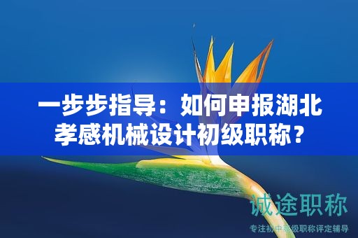 一步步指導(dǎo)：如何申報(bào)湖北孝感機(jī)械設(shè)計(jì)初級職稱？