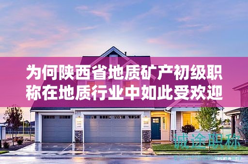 為何陜西省地質(zhì)礦產(chǎn)初級職稱在地質(zhì)行業(yè)中如此受歡迎？