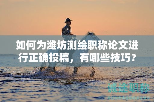 如何為濰坊測繪職稱論文進(jìn)行正確投稿，有哪些技巧？