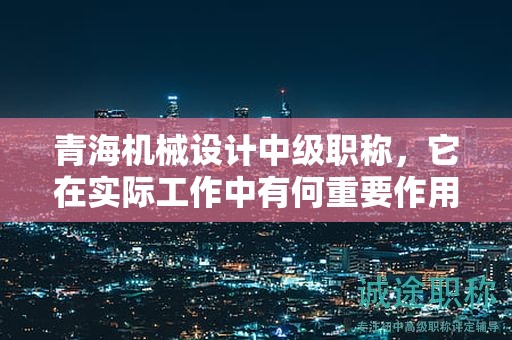 青海機(jī)械設(shè)計(jì)中級職稱，它在實(shí)際工作中有何重要作用？