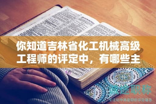 你知道吉林省化工機(jī)械高級(jí)工程師的評(píng)定中，有哪些主要標(biāo)準(zhǔn)嗎？