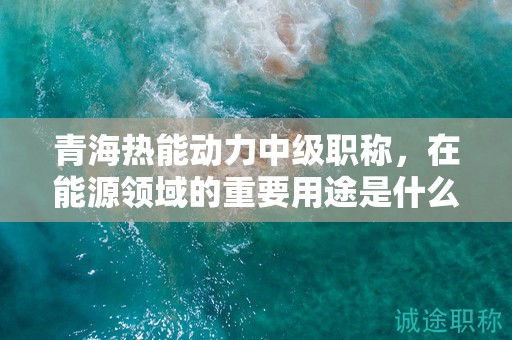 青海熱能動(dòng)力中級(jí)職稱，在能源領(lǐng)域的重要用途是什么？