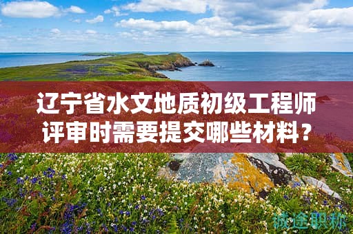 遼寧省水文地質(zhì)初級工程師評審時需要提交哪些材料？