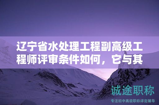 遼寧省水處理工程副高級工程師評審條件如何，它與其他工程師評審有何不同？