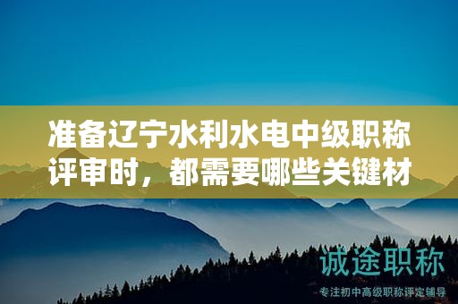 準備遼寧水利水電中級職稱評審時，都需要哪些關鍵材料？