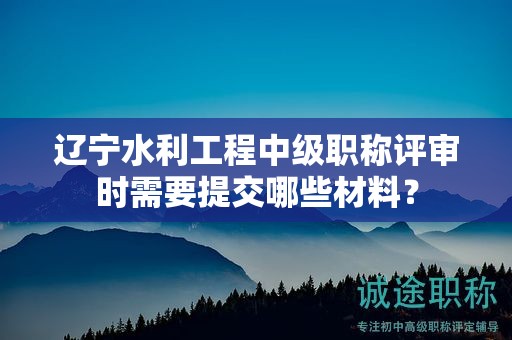 遼寧水利工程中級職稱評審時(shí)需要提交哪些材料？