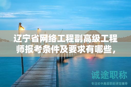 遼寧省網絡工程副高級工程師報考條件及要求有哪些，如何一次成功？