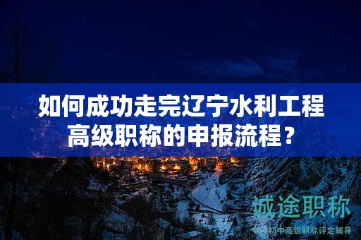 如何成功走完遼寧水利工程高級職稱的申報流程？