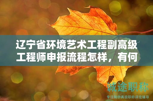 遼寧省環(huán)境藝術(shù)工程副高級工程師申報流程怎樣，有何關(guān)鍵環(huán)節(jié)需要注意？