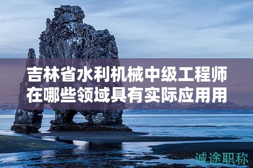 吉林省水利機(jī)械中級工程師在哪些領(lǐng)域具有實際應(yīng)用用途？