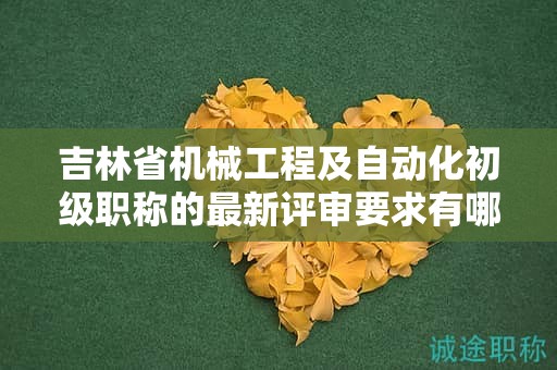 吉林省機械工程及自動化初級職稱的最新評審要求有哪些需要特別注意的地方？