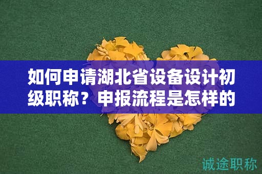 如何申請湖北省設備設計初級職稱？申報流程是怎樣的？