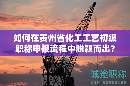 如何在貴州省化工工藝初級(jí)職稱申報(bào)流程中脫穎而出？