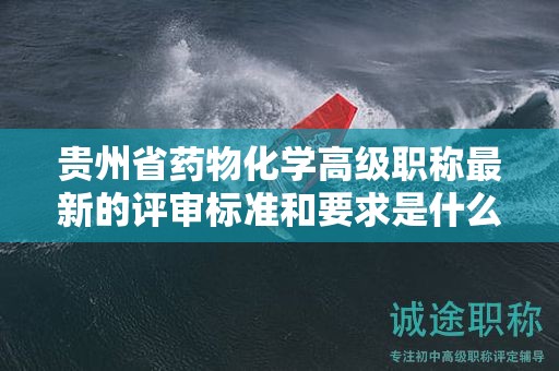 貴州省藥物化學高級職稱最新的評審標準和要求是什么？有哪些變化？