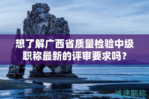 想了解廣西省質量檢驗中級職稱最新的評審要求嗎？