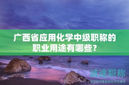 廣西省應(yīng)用化學(xué)中級職稱的職業(yè)用途有哪些？