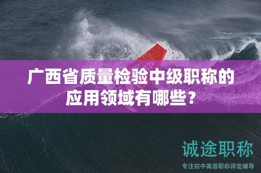 廣西省質(zhì)量檢驗(yàn)中級(jí)職稱的應(yīng)用領(lǐng)域有哪些？