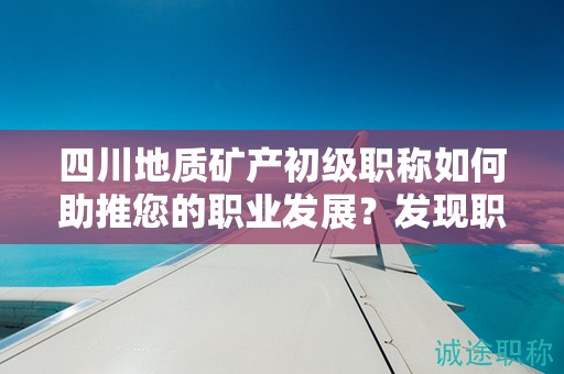 四川地質(zhì)礦產(chǎn)初級(jí)職稱如何助推您的職業(yè)發(fā)展？發(fā)現(xiàn)職稱的優(yōu)勢