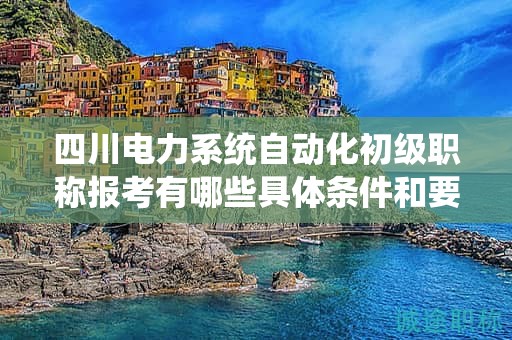 四川電力系統(tǒng)自動化初級職稱報考有哪些具體條件和要求？