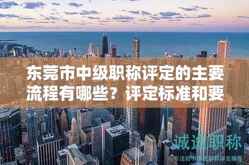東莞市中級職稱評定的主要流程有哪些？評定標(biāo)準(zhǔn)和要求是什么？