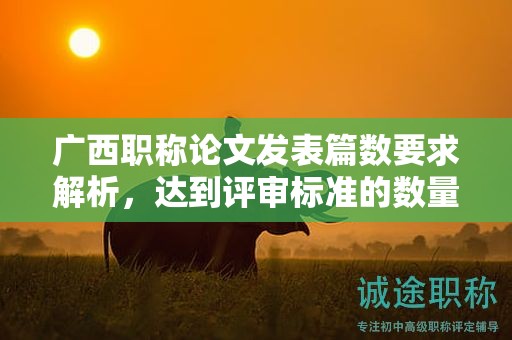 廣西職稱論文發(fā)表篇數(shù)要求解析，達(dá)到評(píng)審標(biāo)準(zhǔn)的數(shù)量